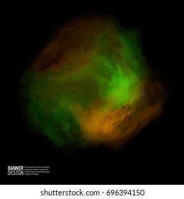 Colorful watercolor Space Galaxy Background. Vector Illustration for artwork, party flyers, posters, banners.