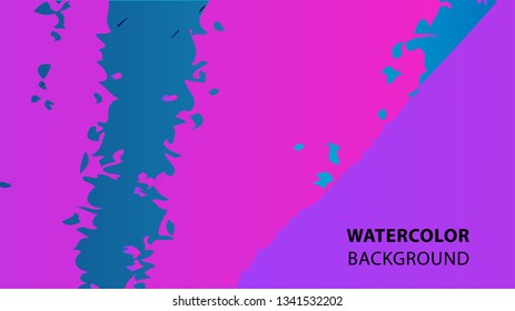 Colorful watercolor splash background design Vector