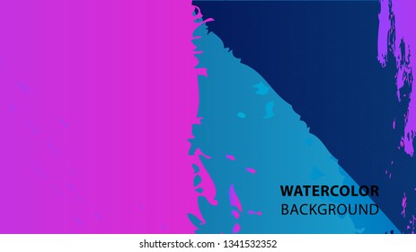 Colorful watercolor splash background design Vector