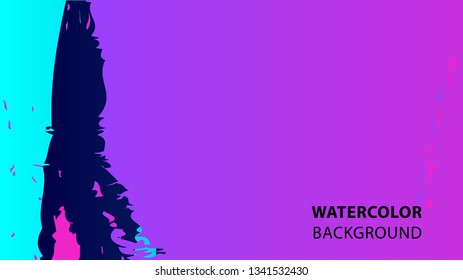 Colorful watercolor splash background design Vector