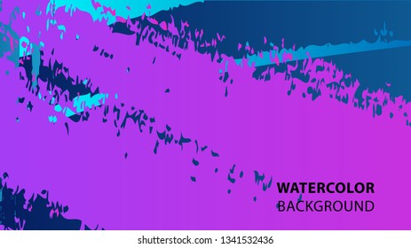 Colorful watercolor splash background design Vector