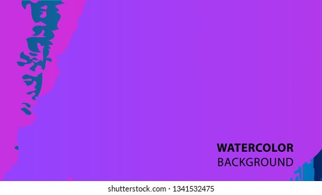 Colorful watercolor splash background design Vector