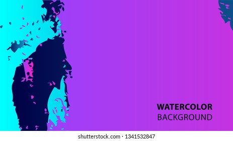 Colorful watercolor splash background design Vector