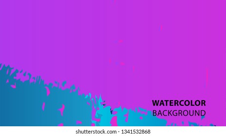 Colorful watercolor splash background design Vector