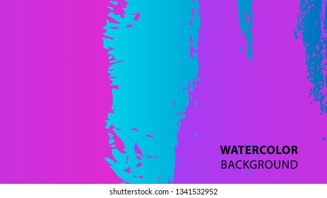 Colorful watercolor splash background design Vector