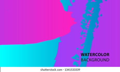 Colorful watercolor splash background design Vector
