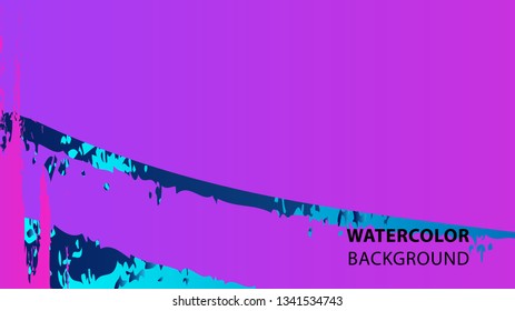 Colorful watercolor splash background design Vector