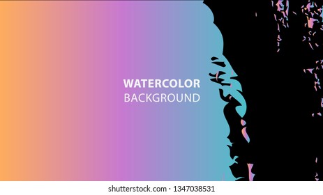 Colorful watercolor splash background design Vector