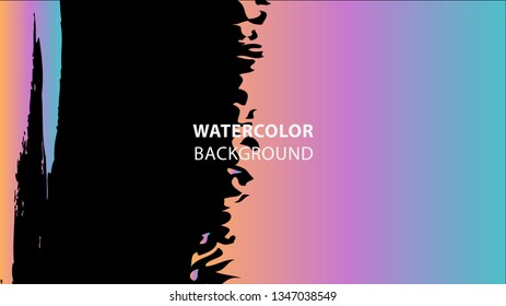 Colorful watercolor splash background design Vector