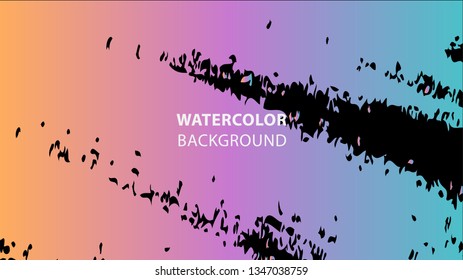Colorful watercolor splash background design Vector