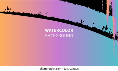 Colorful watercolor splash background design Vector