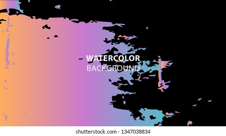Colorful watercolor splash background design Vector