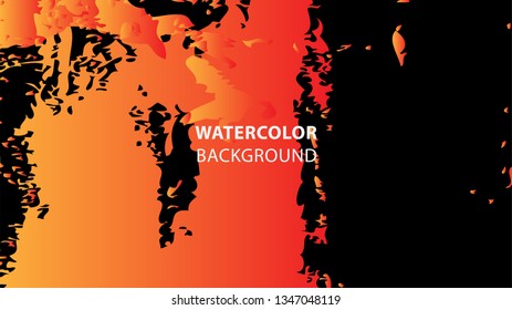 Colorful watercolor splash background design Vector