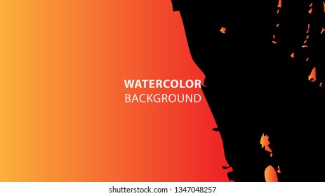 Colorful watercolor splash background design Vector