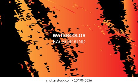 Colorful watercolor splash background design Vector