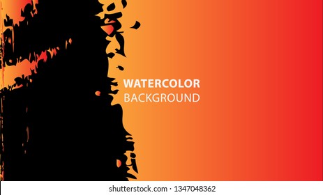 Colorful watercolor splash background design Vector