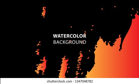 Colorful watercolor splash background design Vector