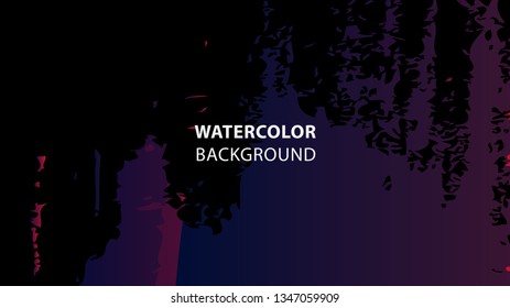 Colorful watercolor splash background design Vector