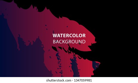 Colorful watercolor splash background design Vector