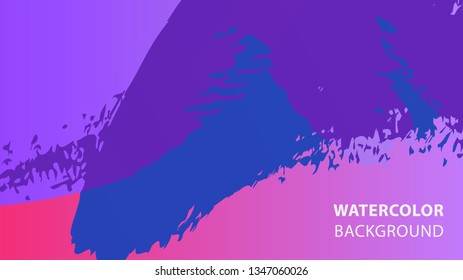 Colorful watercolor splash background design Vector