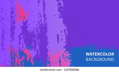 Colorful watercolor splash background design Vector