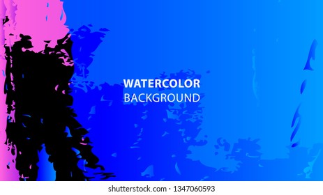 Colorful watercolor splash background design Vector