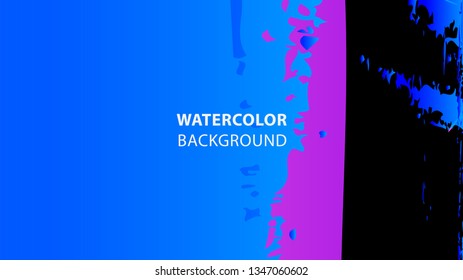 Colorful watercolor splash background design Vector