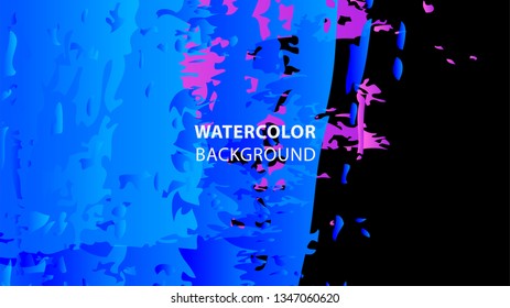 Colorful watercolor splash background design Vector