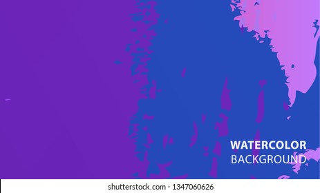 Colorful watercolor splash background design Vector