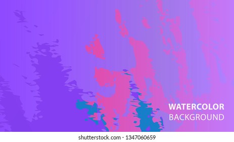 Colorful watercolor splash background design Vector
