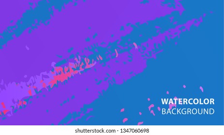 Colorful watercolor splash background design Vector