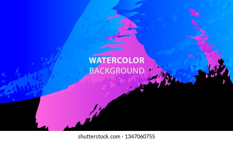 Colorful watercolor splash background design Vector
