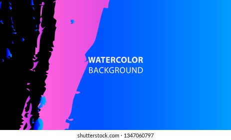 Colorful watercolor splash background design Vector