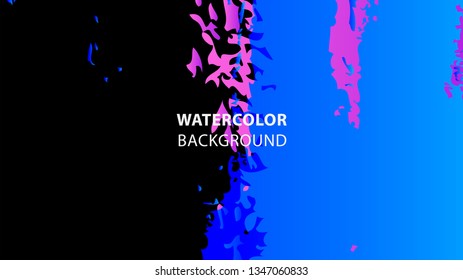 Colorful watercolor splash background design Vector