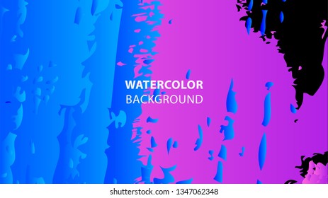 Colorful watercolor splash background design Vector