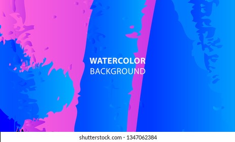 Colorful watercolor splash background design Vector