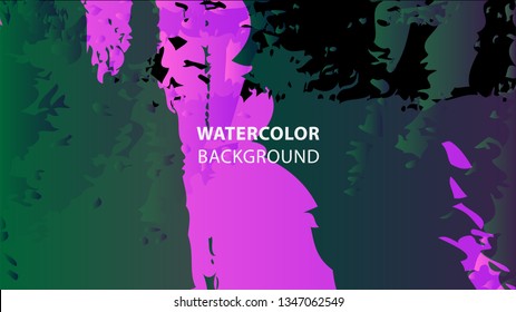 Colorful watercolor splash background design Vector