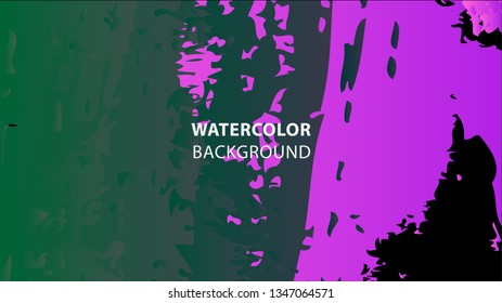 Colorful watercolor splash background design Vector