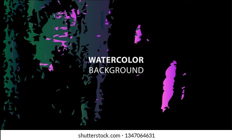 Colorful watercolor splash background design Vector