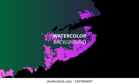 Colorful watercolor splash background design Vector