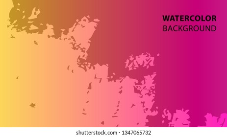 Colorful watercolor splash background design Vector