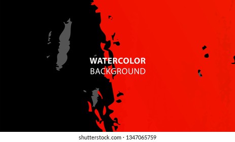 Colorful watercolor splash background design Vector
