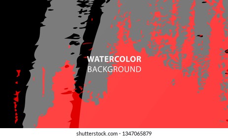 Colorful watercolor splash background design Vector