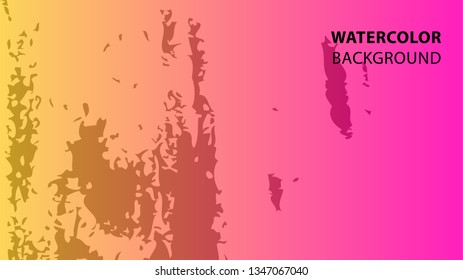 Colorful watercolor splash background design Vector