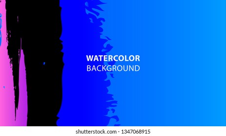 Colorful watercolor splash background design Vector