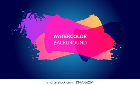 Colorful watercolor splash background design Vector