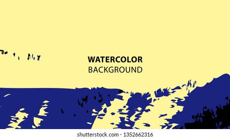 Colorful watercolor splash background design Vector
