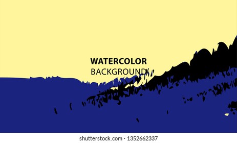 Colorful watercolor splash background design Vector