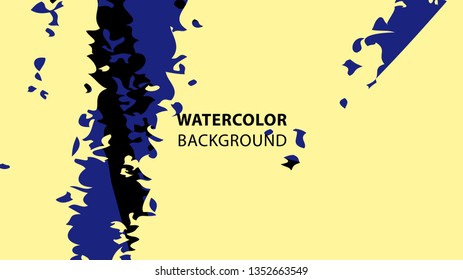 Colorful watercolor splash background design Vector