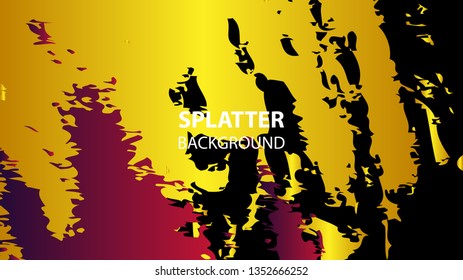 Colorful watercolor splash background design Vector